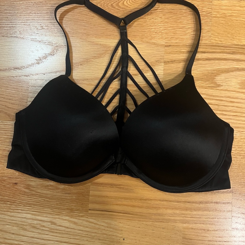Victoria Secret Very Sexy Black Strappy Push-up Women's Bra Sz 36B